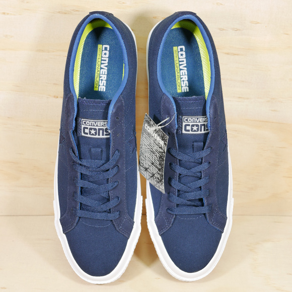 NEW Converse One Star Canvas Ox Blue White Shoes - Picture 4 of 8